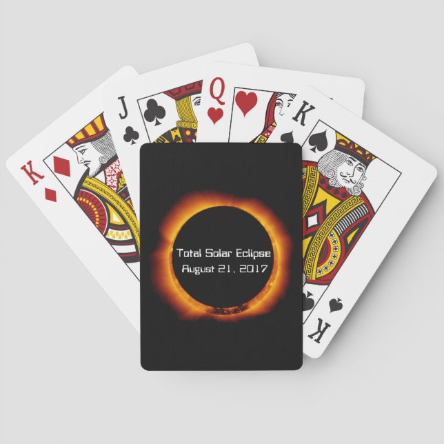 Jeu De Cartes Éclipse solaire totale 2017 (dos)
