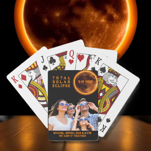 Jeu De Cartes Éclipse solaire totale 2026 souvenir photo de fami
