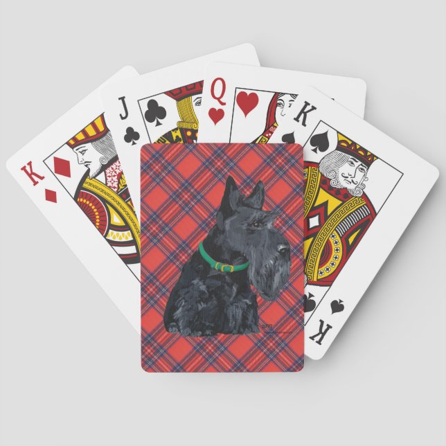 Jeu De Cartes écossais Terrier Jour de la Saint Patrick (dos)