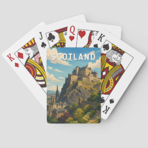 Jeu De Cartes Écosse Royaume-Uni Illustration Voyage Art