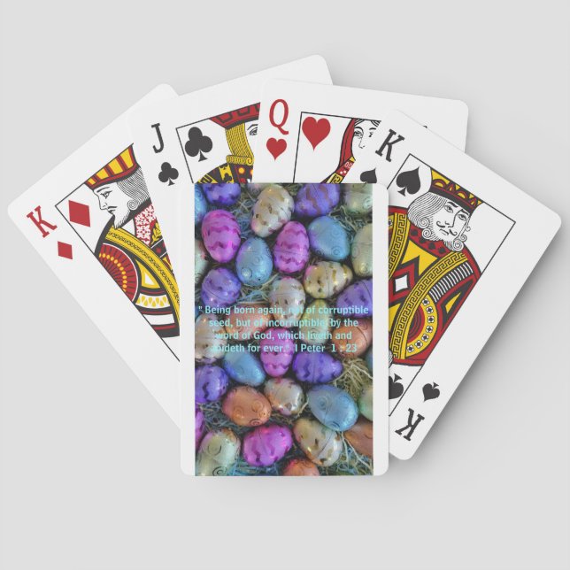 Jeu De Cartes Écriture pour Pâques (dos)