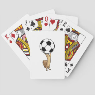 Jeu De Cartes Écureuil avec balle de football