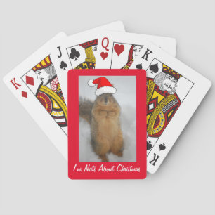 Jeu De Cartes Écureuil de Noël avec le Père Noël