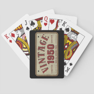 Jeu De Cartes Édition limitée vintage 1950, toutes pièces d'orig