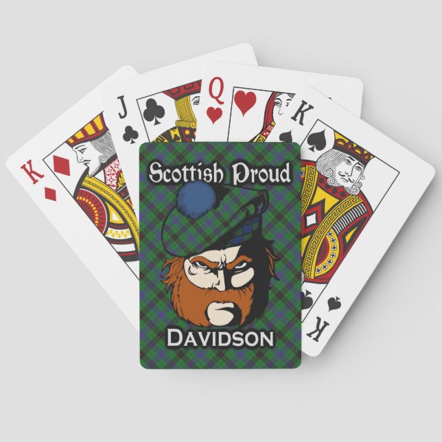 Jeu De Cartes Édition Scottish Clan Davidson Tartan (dos)