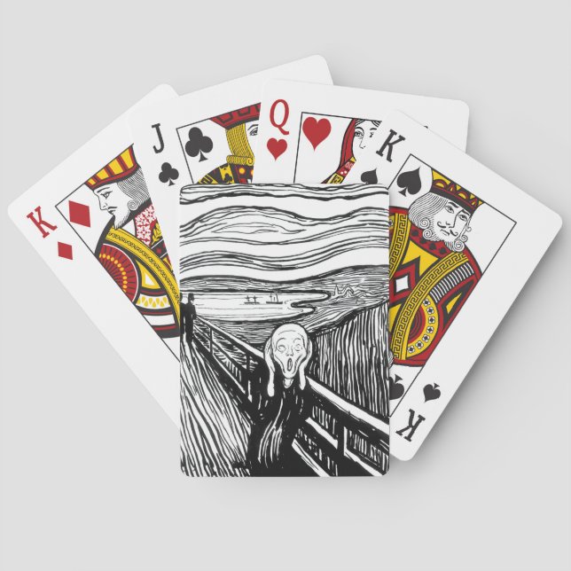 Jeu De Cartes Edvard Munch - La lithographie de cri (dos)