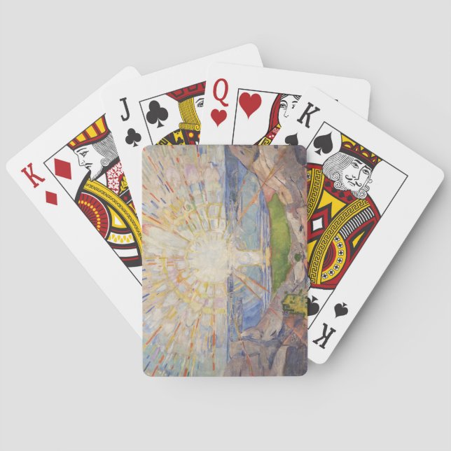 Jeu De Cartes Edvard Munch Peinture murale Le Soleil (Solen) (19 (dos)
