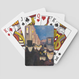 Jeu De Cartes Edvard Munch - Soirée sur Karl Johan Street