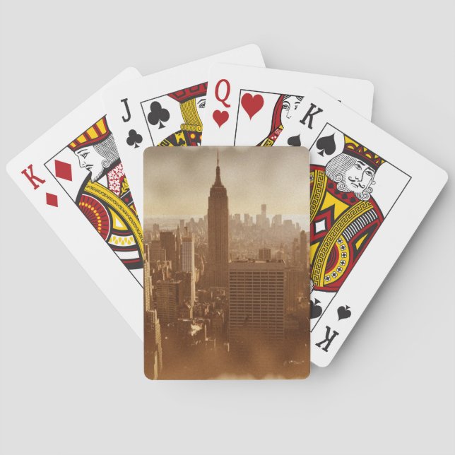 Jeu De Cartes Effet photo endommagé New York (dos)
