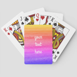 Jeu De Cartes Effet Rainbow Wood