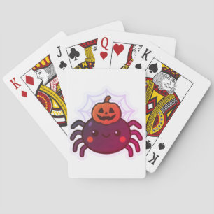Jeu De Cartes Éffrayante mignonne Kawaii Araignée d'Halloween