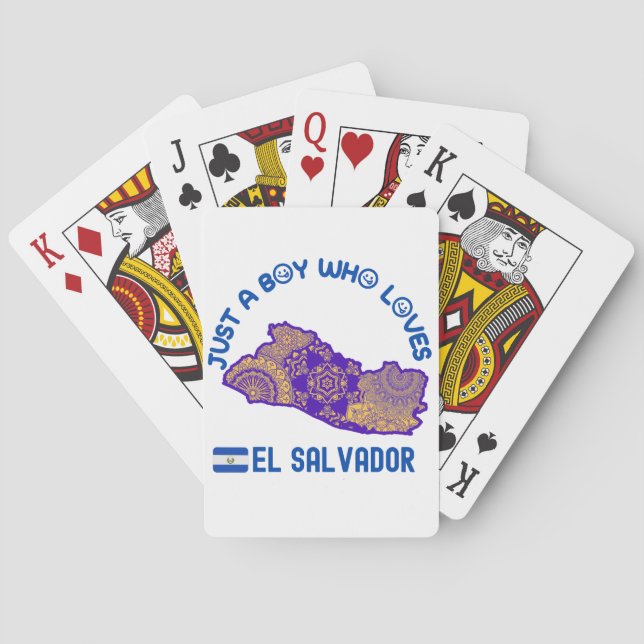 Jeu De Cartes El Salvador Pays Amérique du Nord (dos)