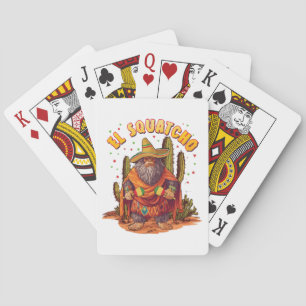 Jeu De Cartes El Squatcho Bigfoot avec Maraca, Sombrero et Ponc
