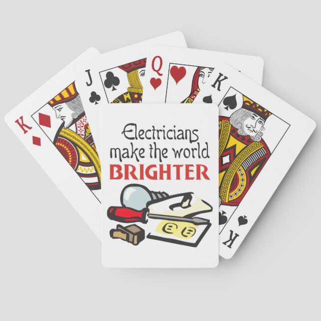 Jeu De Cartes Électricien (dos)