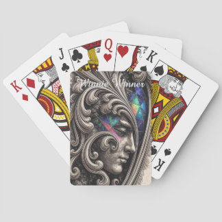 Jeu De Cartes Elegant Art Nouveau Face "Winnie Winner"
