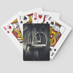 Jeu De Cartes Élégant bâton d'argent sur selle d'équitation angl