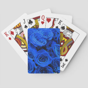 Jeu De Cartes Elégant bleu rose bleu fleurs bleu bleu bleu flora