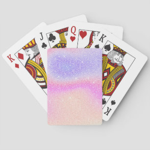 Jeu De Cartes Élégant dégradé Parties scintillant spirale Hologr