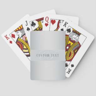 Jeu De Cartes Élégant écriture de script de monogramme modifiabl