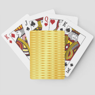 Jeu De Cartes Elégant Faux Or métal look Blank Modèle