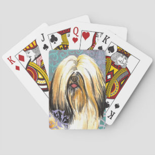 Jeu De Cartes Élégant Lhasa Apso