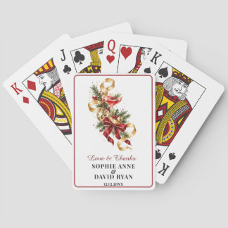 Jeu De Cartes Élégant mariage doré de vacances à Vegas aquarelle