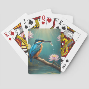 Jeu De Cartes Élégant oiseau de martin-pêcheur