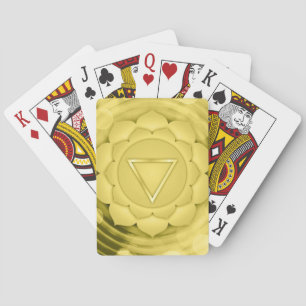 Jeu De Cartes Elégant or Chakra Zen Yoga méditation spirituelle