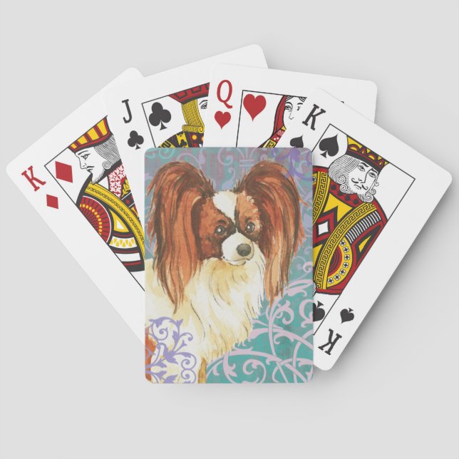 Jeu De Cartes Élégant Papillon (dos)