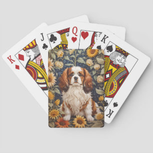 Jeu De Cartes Élégant tournesol Cavalier King Charles Spaniel