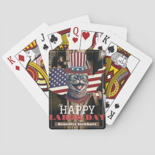 Jeu De Cartes Elegant travailleur solidaire Fête du Travail avec