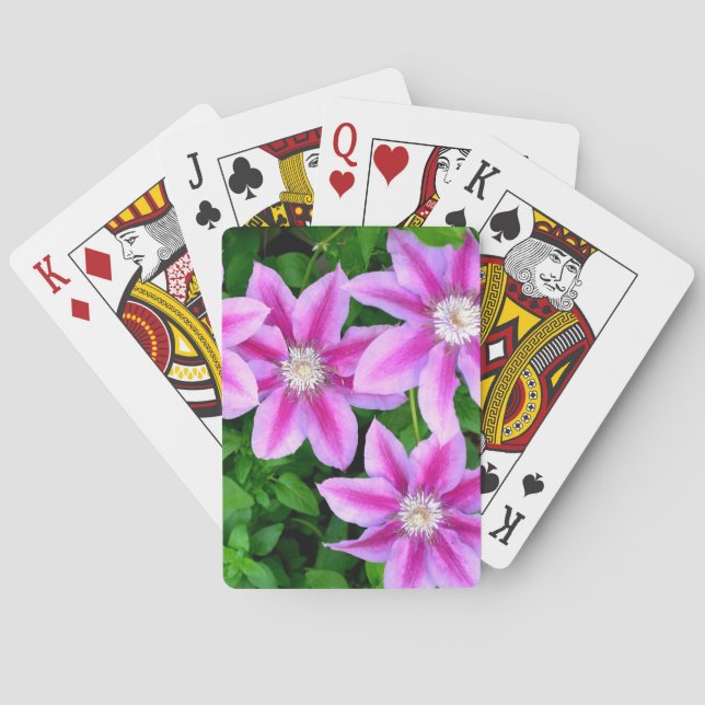 Jeu De Cartes Élégante végétation boho rose (dos)