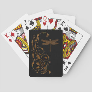 Jeu De Cartes Élégante, Vintage, libellule victorienne Steampunk