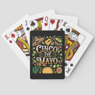 Jeu De Cartes Éléments de fête mignons de la fête Cinco De Mayo