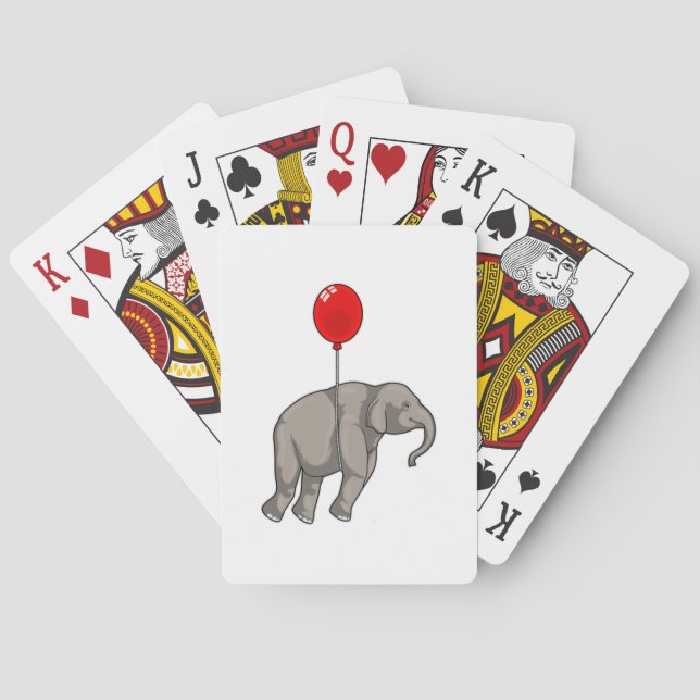 Jeu De Cartes Eléphant avec ballon (dos)