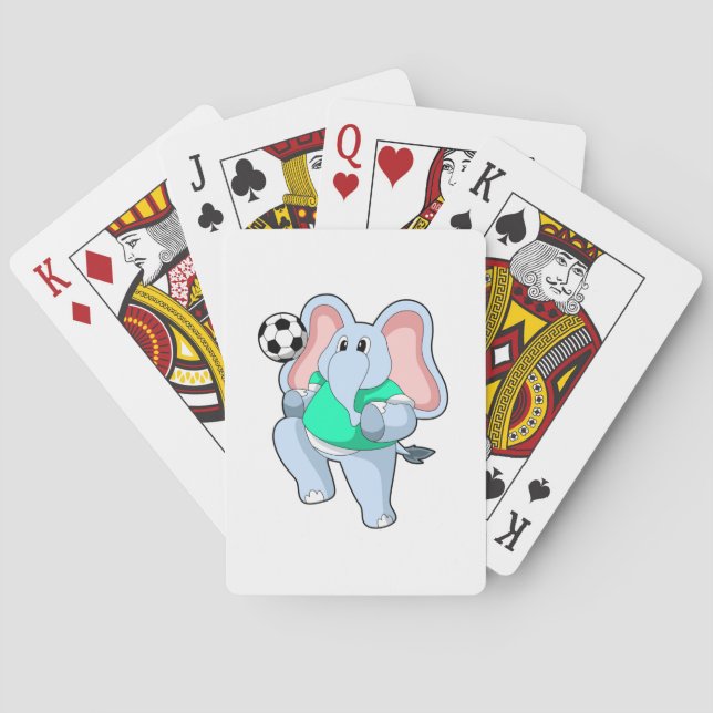 Jeu De Cartes Elephant comme joueur de football avec Soccer.PNG (dos)