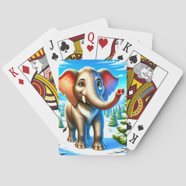 Jeu De Cartes Eléphant de dessin (dos)
