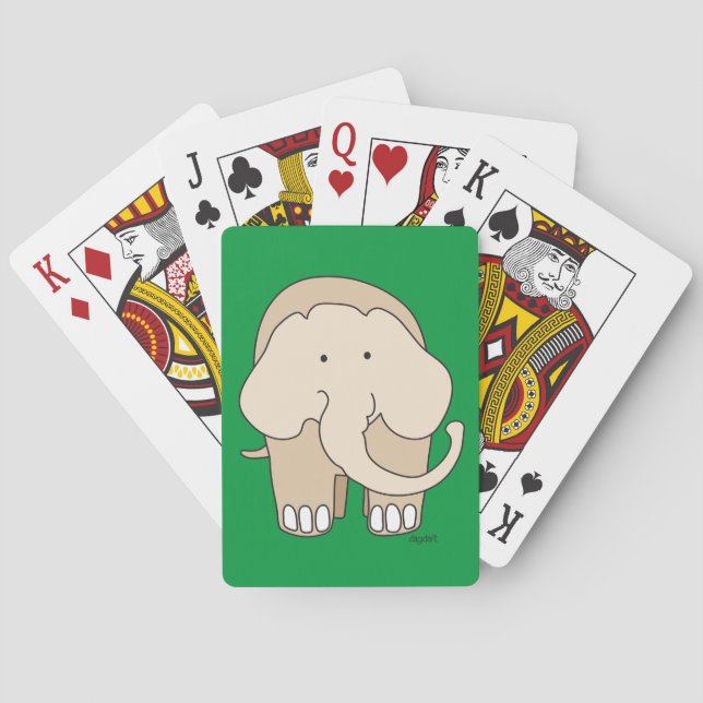 Jeu De Cartes Éléphant lunaire (dos)
