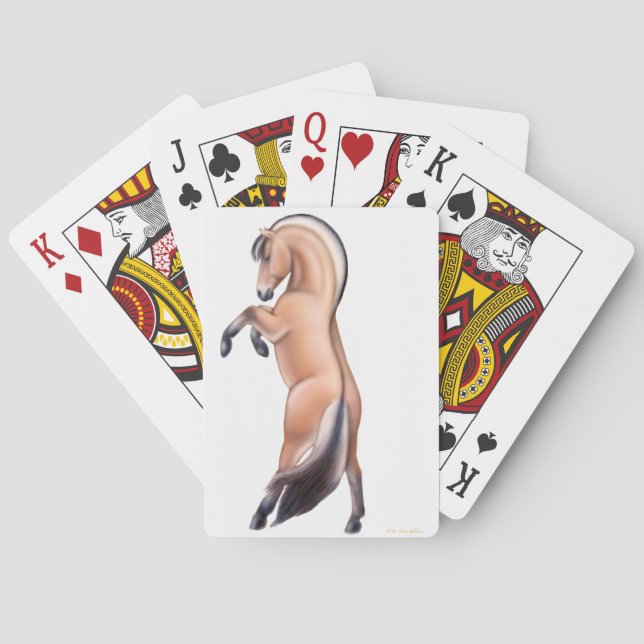 Jeu De Cartes Élevage Norvégien Fjord Horse Jouer Cartes (dos)