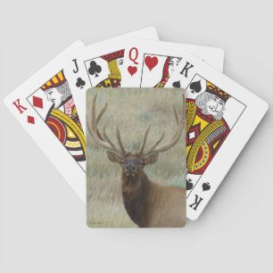 Jeu De Cartes Elk de taureau E10 en Tête de velours