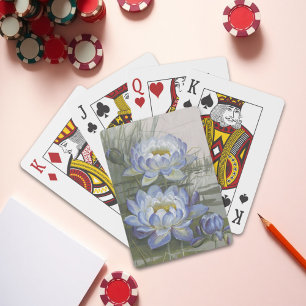 Jeu De Cartes Ellis Rowan Blue Cloud Eau Lily Fleurs Vintages