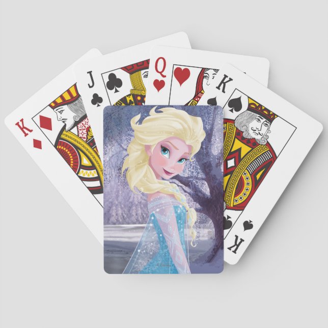 Jeu De Cartes Elsa | Profil latéral Carte de lecture debout (dos)