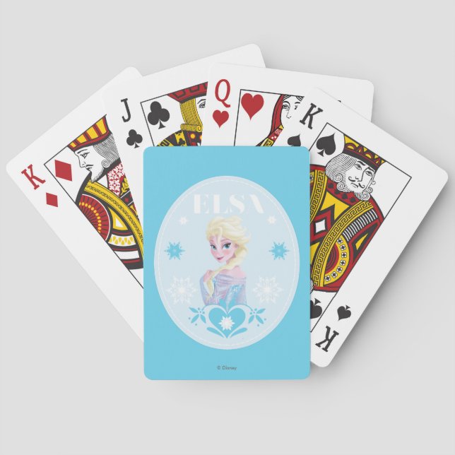 Jeu De Cartes Elsa | Snowflakes Lecture Cartes (dos)