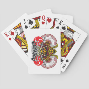 Jeu De Cartes Emblème coloré de Samurai