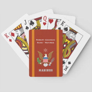 Jeu De Cartes Emblème de la défense américaine - personnalisez a