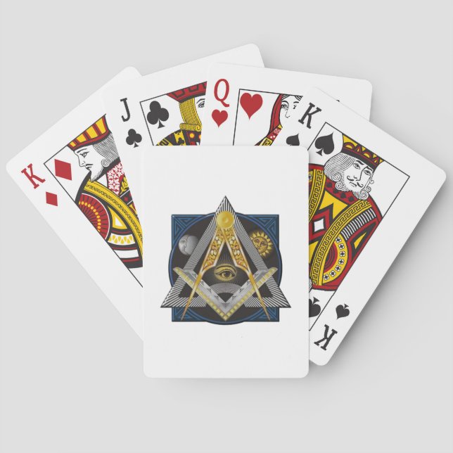 Jeu De Cartes Emblème de la franc-maçonnerie (dos)