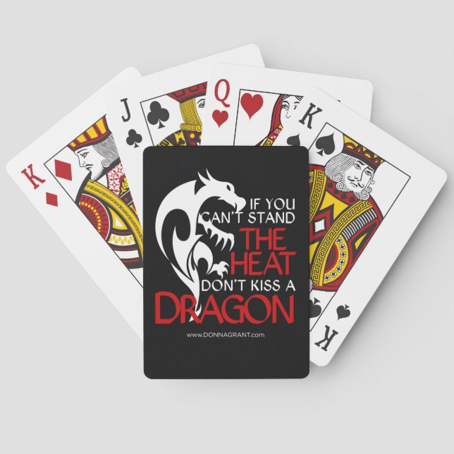 Jeu De Cartes Embrasse un dragon en jouant aux cartes (dos)