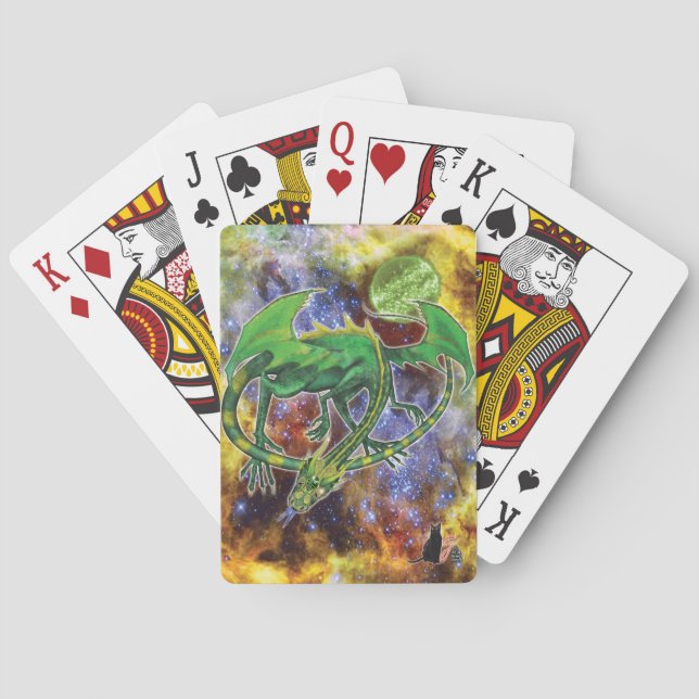 Jeu De Cartes Emerald Cosmic Dragon (dos)