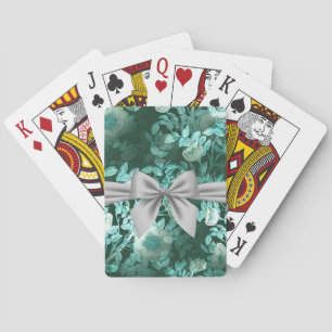 Jeu De Cartes Emerald Lace White Bow