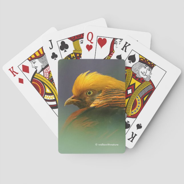 Jeu De Cartes Émergent du vert : faisan d'or (dos)